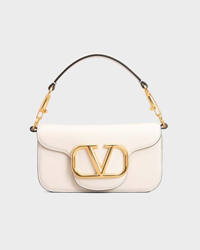 Loco Small VLOGO Calfskin Shoulder Bag